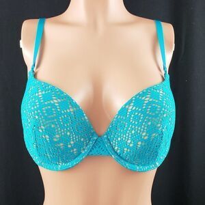 Victoria's Secret Lined Demi Blue 32 DD ***